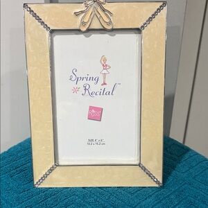 Riss Ballerina Cream Photo Frame with Silver Accents